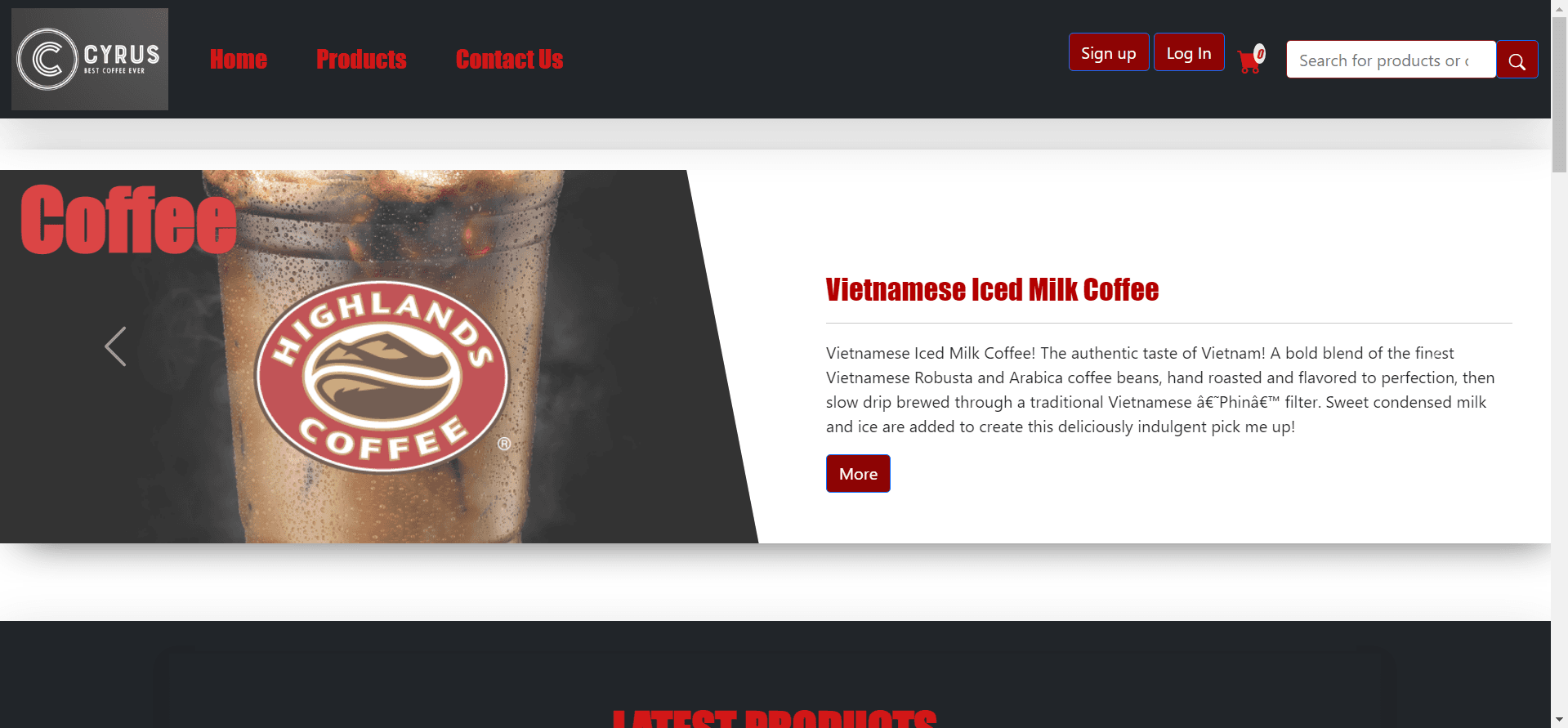 Coffee Shop Web Application